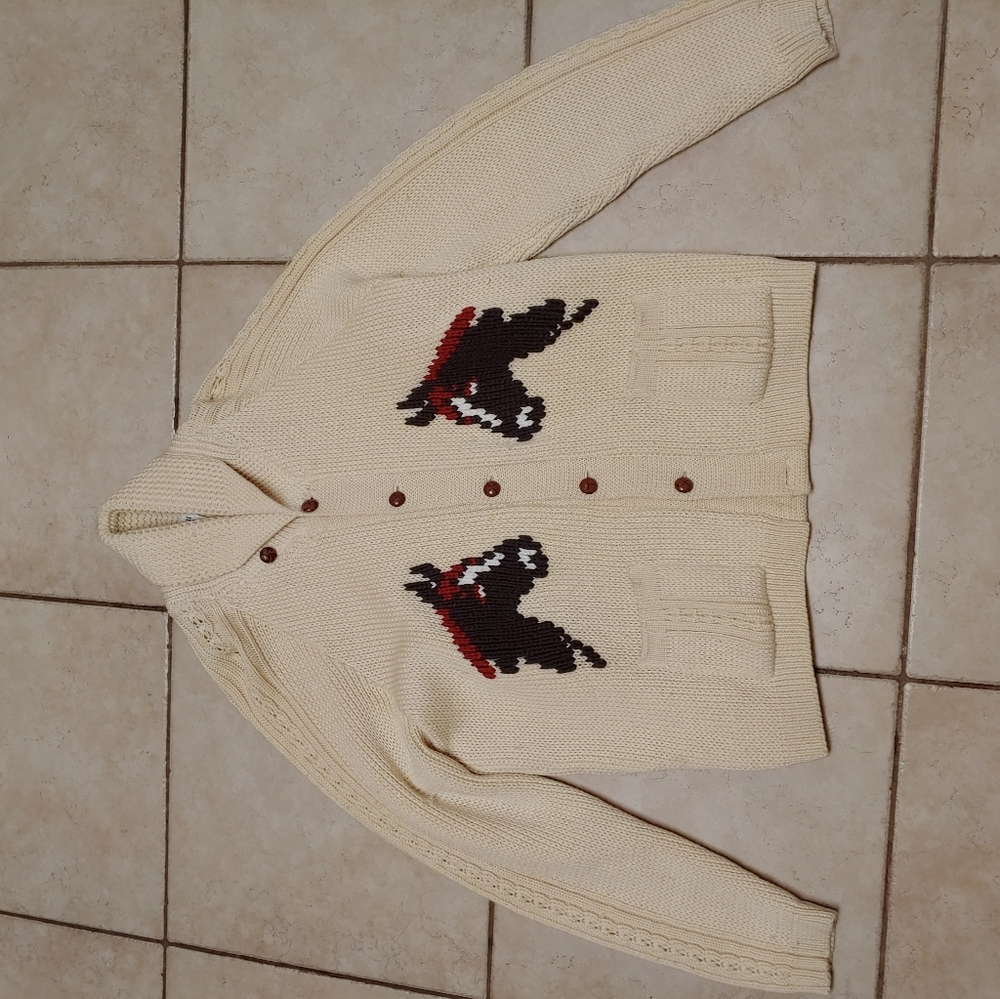 Vintage Cowichan Caldwell Wool Sweater Xl